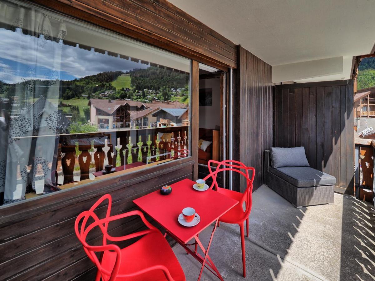 Vintage Chic -Central, Wifi, Mountain View Les Carroz d'Araches Bagian luar foto