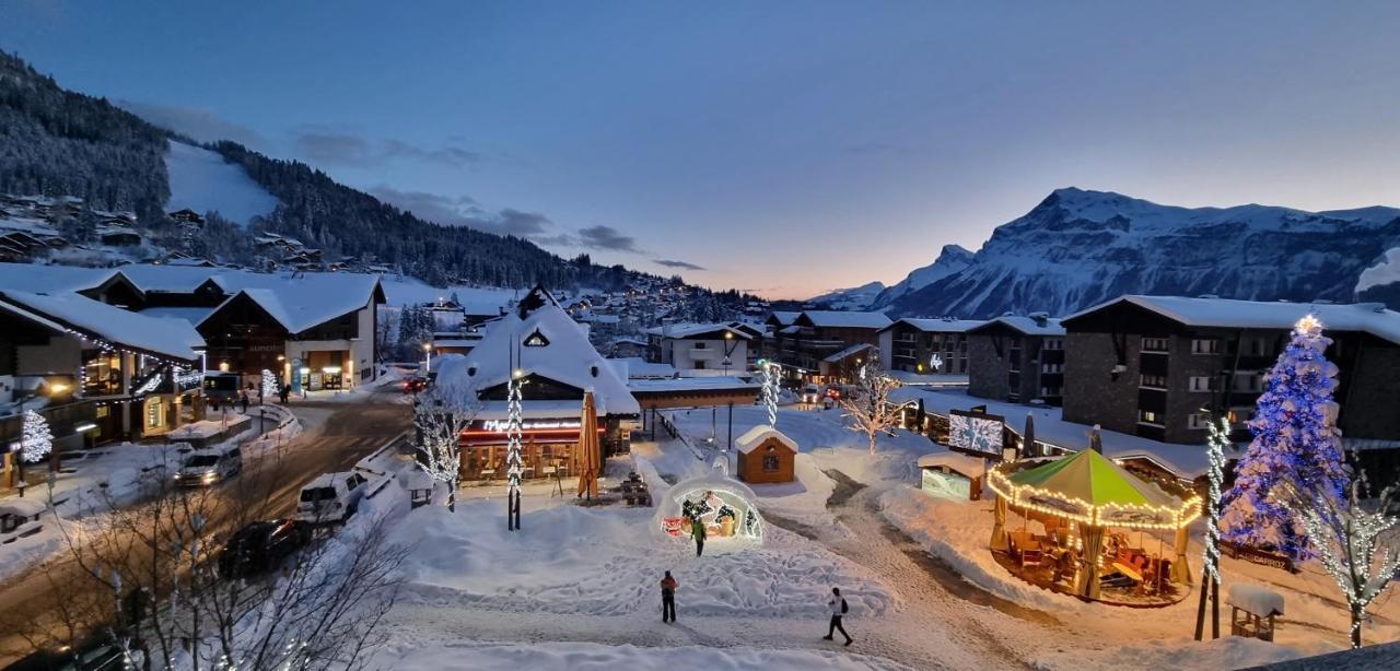 Vintage Chic -Central, Wifi, Mountain View Les Carroz d'Araches Bagian luar foto